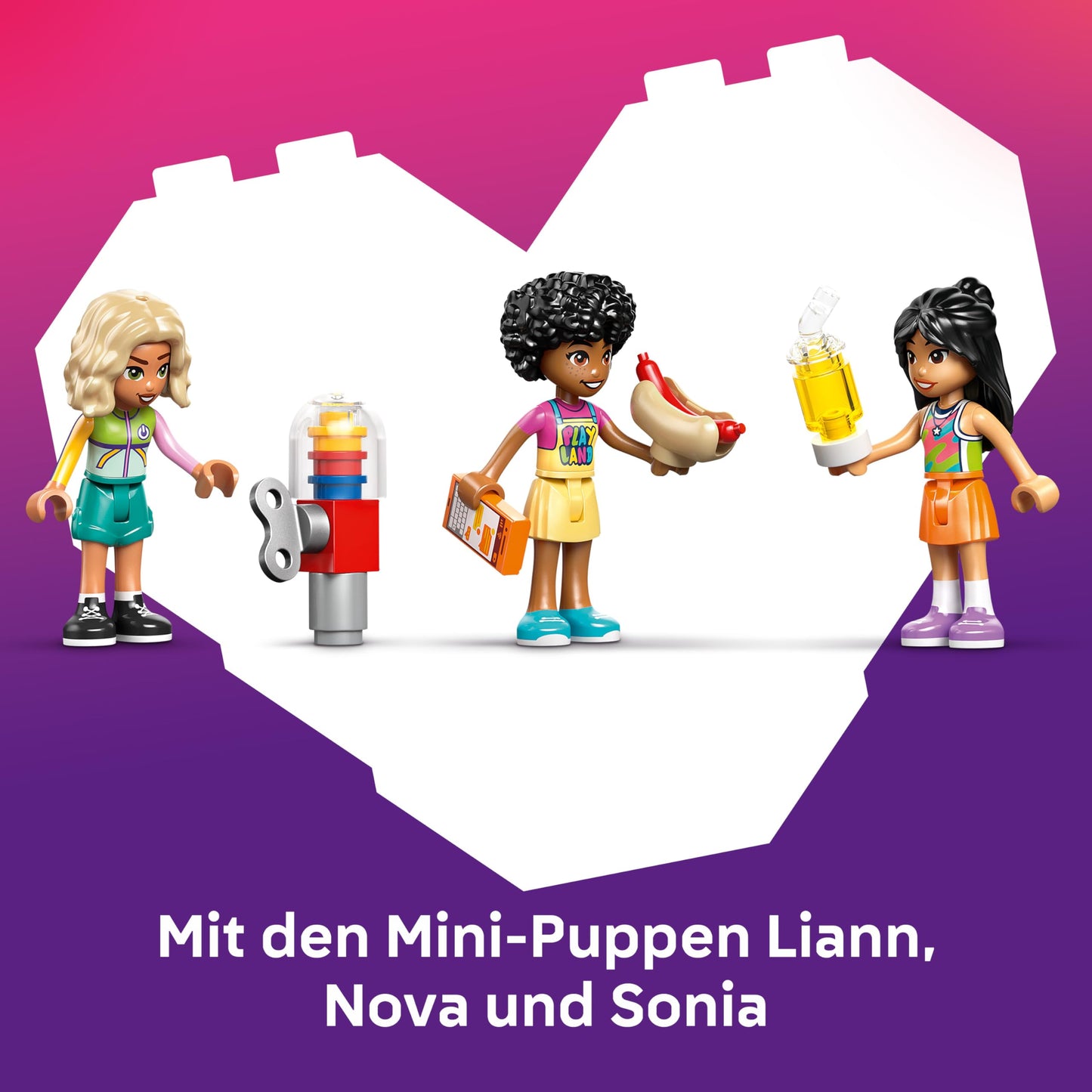 LEGO Friends Cool Indoor Playground - Toy with Slide, Ball Pit, Carousel, Snack Bar, 3 Mini Dolls & Accessories - Birthday Gift for Girls Ages 7 and Up - 42686