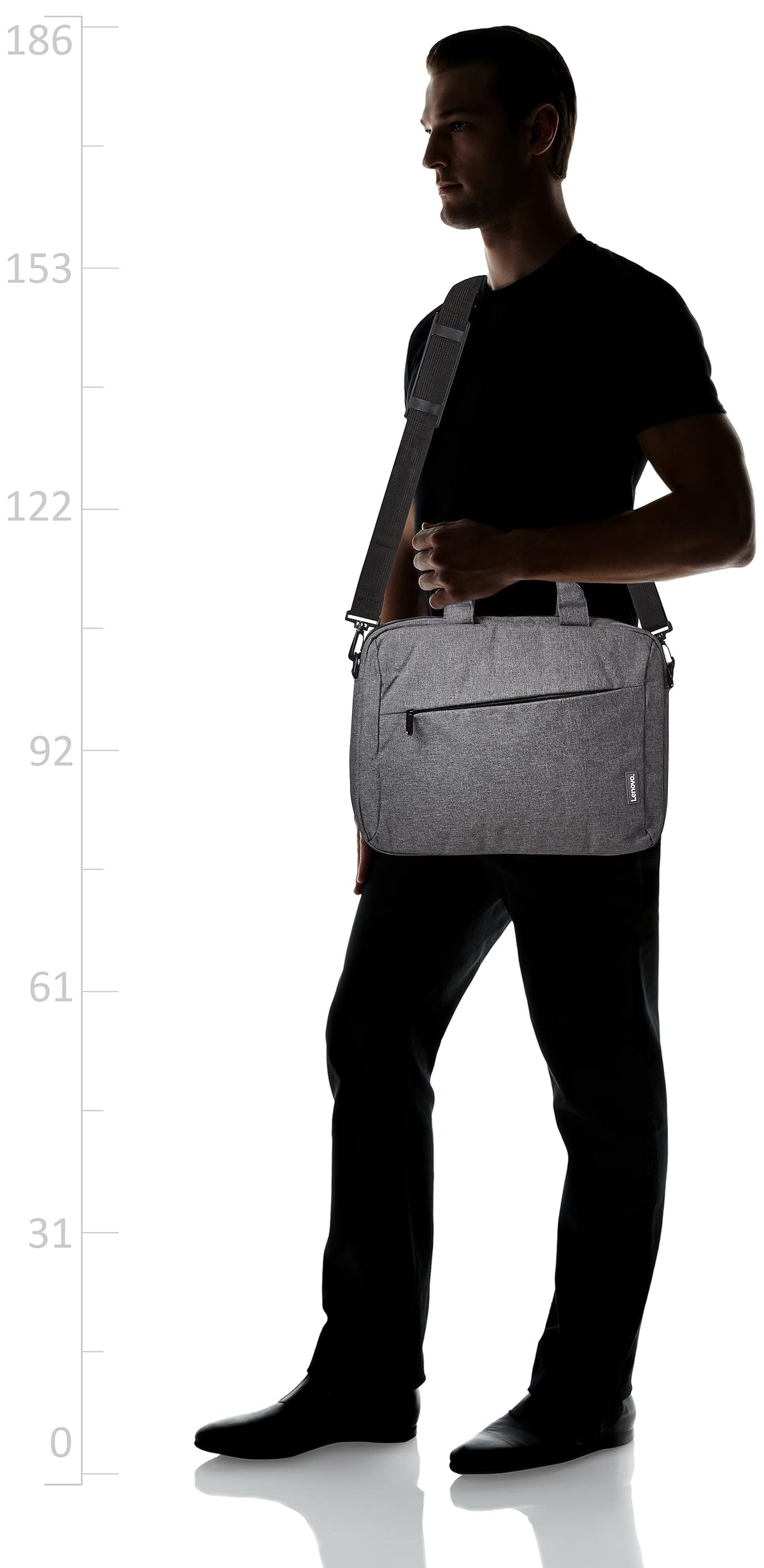 LENOVO Laptop Casual Toploader T210 Notebook Bag | 15.6 inches, 39.6cm | gray - 4X40T84060