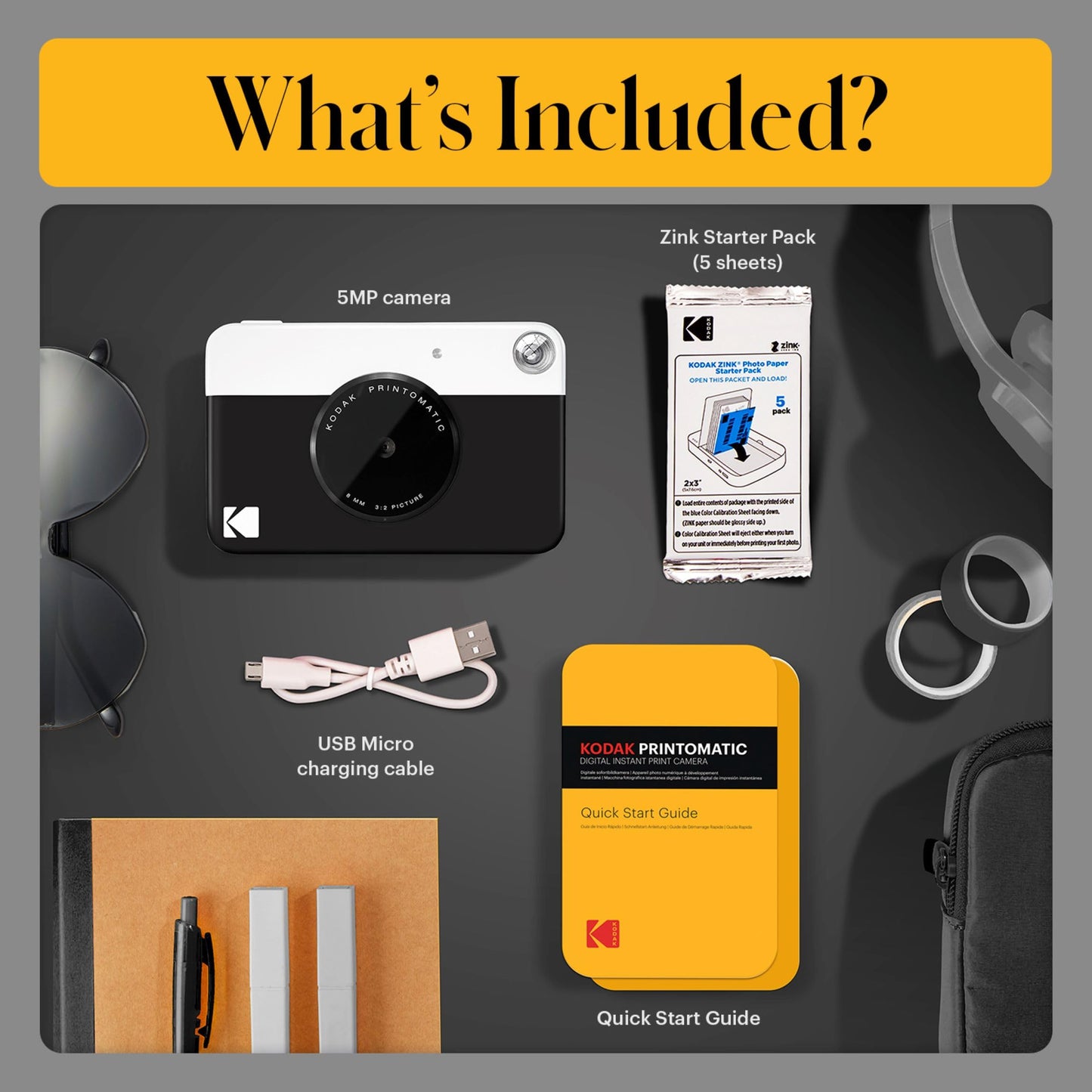 Kodak Printomatic Sofortbildkamera  AMZNBRODMATBK