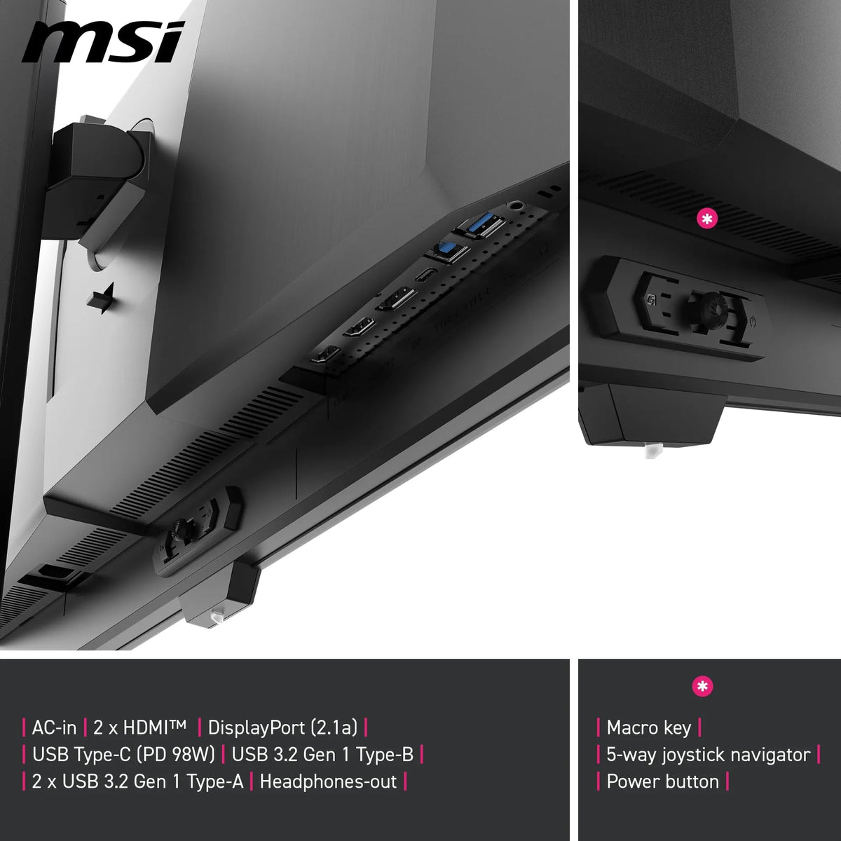 MSI MPG 271QRDE QD-OLED X50 Gaming Monitor, 27 inch, 500Hz, 0.03ms - 4711377353434