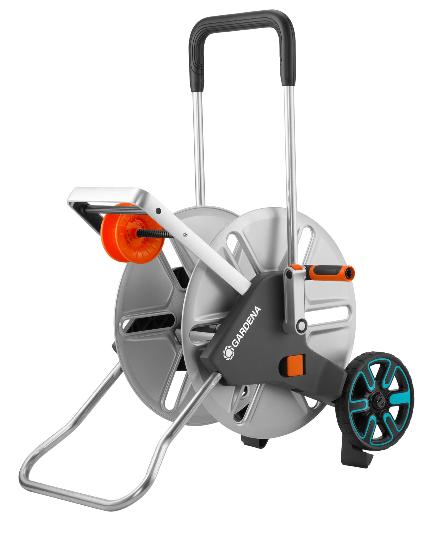 Gardena CleverRoll L Easy Metal: Large hose trolley with a capacity of up to 100 m, particularly stable, hose guide in a robust metal frame (18550-20)
