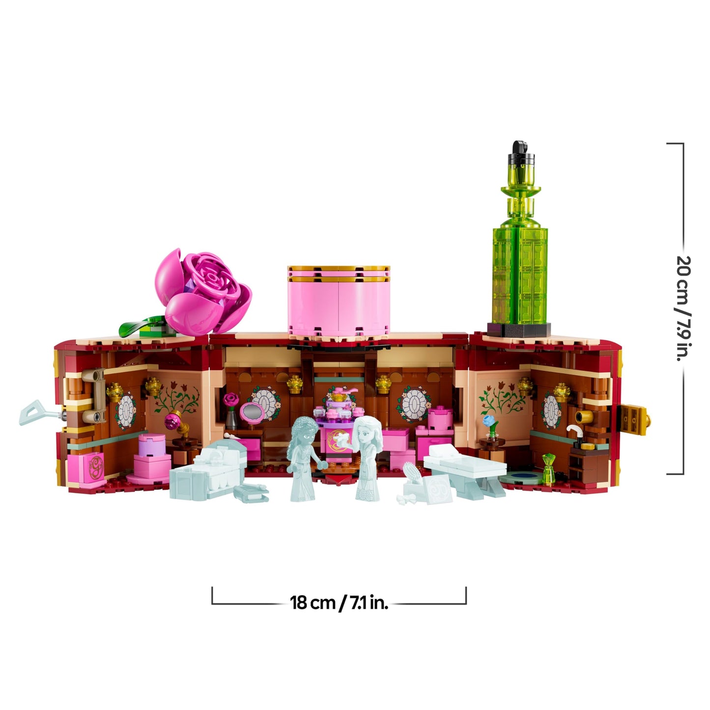 LEGO Wicked - Glindas & Elphaba's Dormitory - Toy with 2 minifigures and accessories including magic wands and a chest - Birthday gift for girls and boys aged 8 and up and film fans - 75683