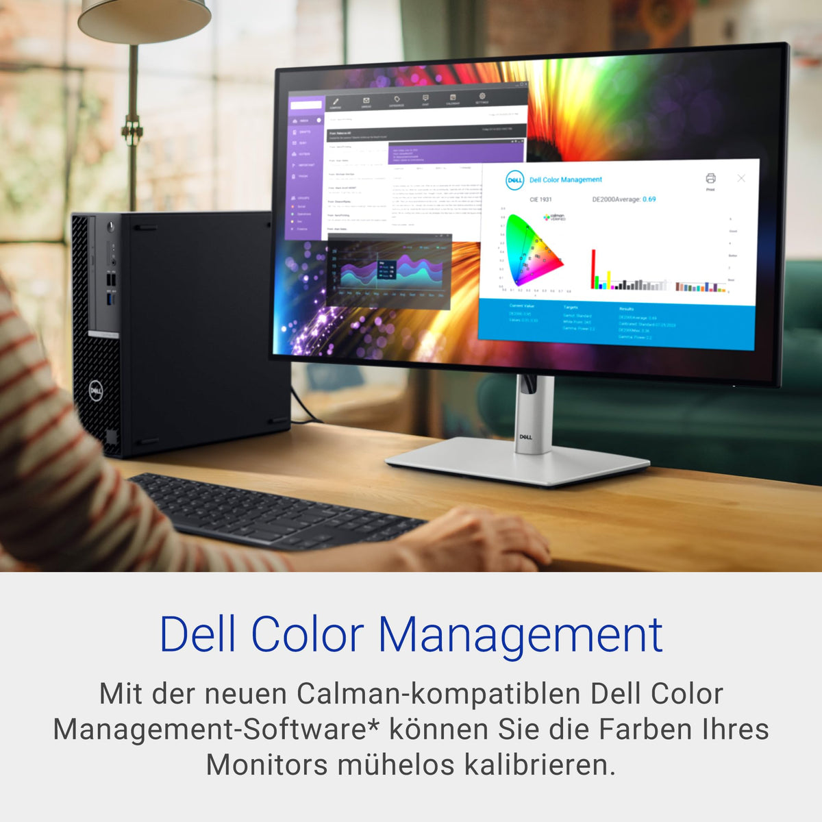 Dell UltraSharp 27 Monitor - U2724D, QHD (2560x1440), 120Hz, IPS Black