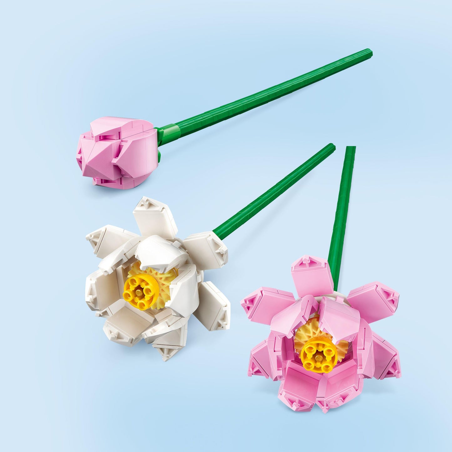 LEGO Botanicals Lotus Flowers - Faux Flower Bouquet Building Set for 8+ Year Old Girls and Teens - Bedroom Decoration or Desk Decor - DIY Birthday Gift Idea - 40647