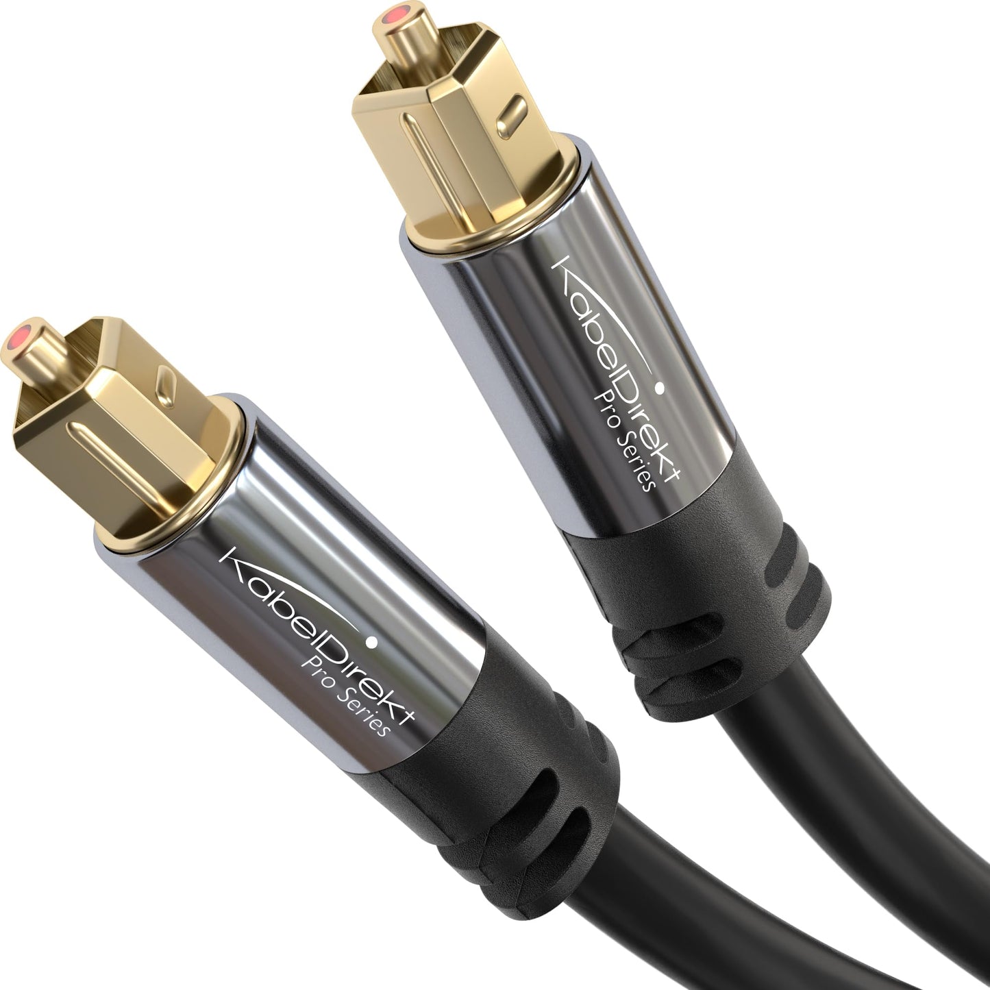 KabelDirekt - 10x TOSLINK cable, optical audio cable - 1 m short - fiber optic cable for soundbar (TOSLINK to TOSLINK, digital S/PDIF cable, stereo system/amplifier, home cinema, Xbox One/PS4) - 1545