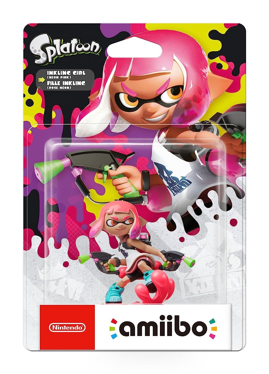 Amiibo Splatoon Inkling Mädchen (Neon-Pink) - inkling
