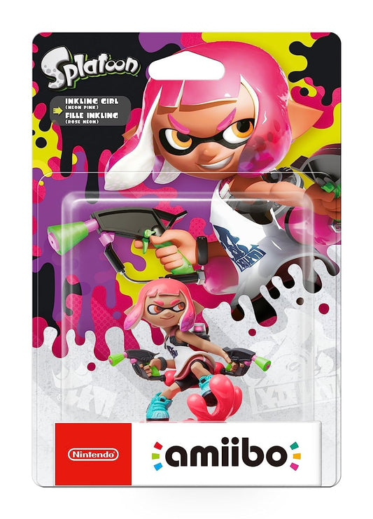 Amiibo Splatoon Inkling Girl (Neon Pink) - inkling