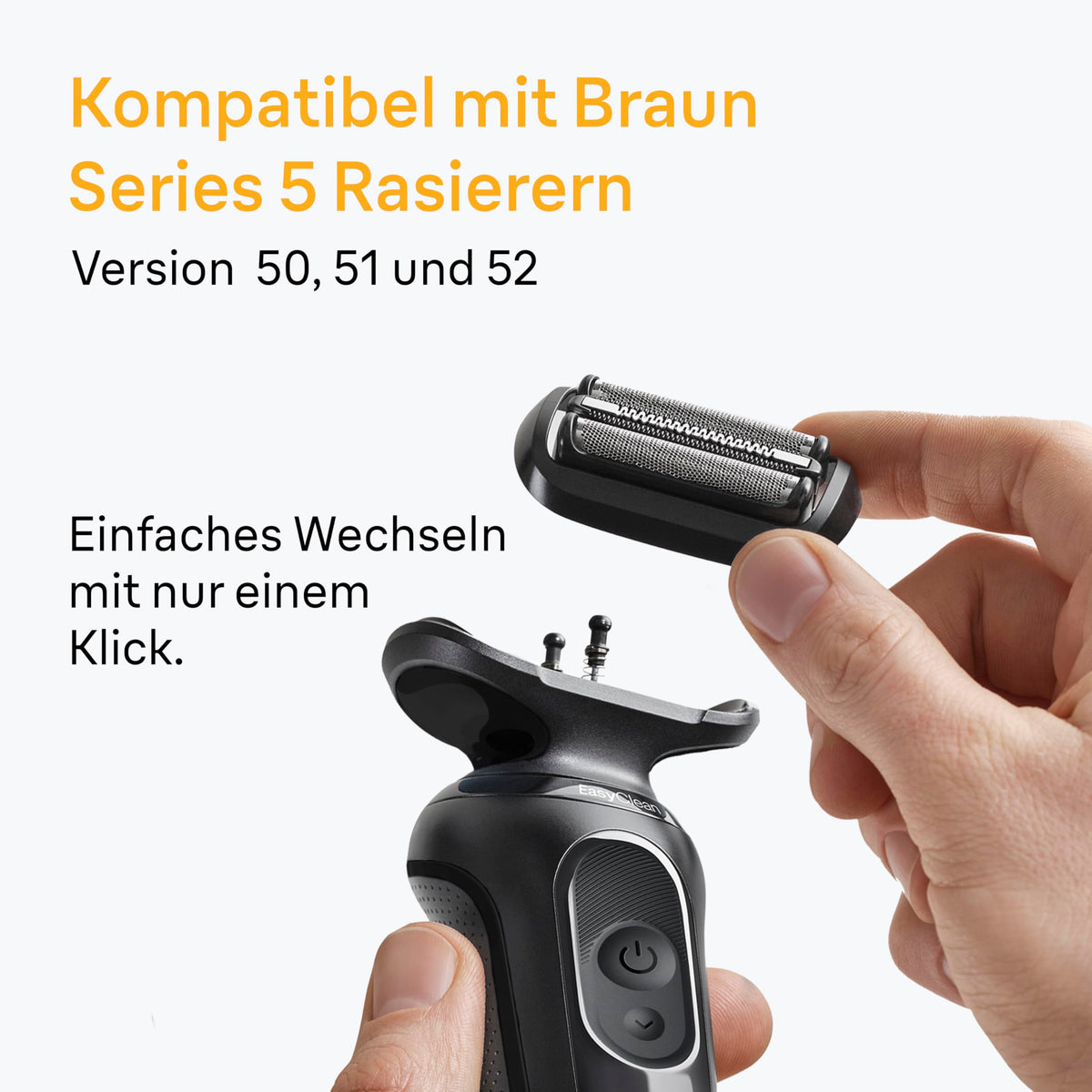 Braun Electric Shaver Cutting Head Series 5, 54B, Black - 53B