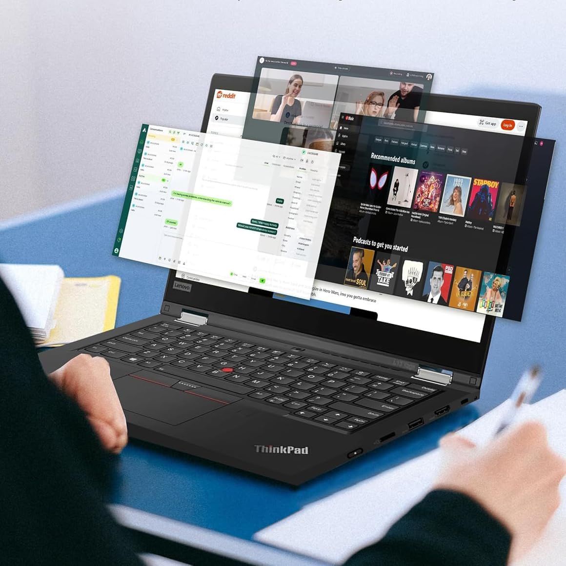 Lenovo Thinkpad T490 Business Laptop, 14 inch FHD (1920x1080), Intel Core i5-8365U, 16 GB RAM, 512 GB SSD, QWERTY keyboard, Windows 11 Pro (Refurbished)