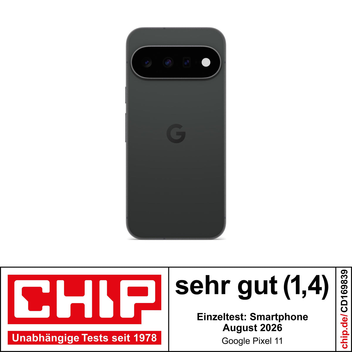 Google Pixel 11 - Smartphone without SIM lock - Obsidian, 256GB - GA10870-GB