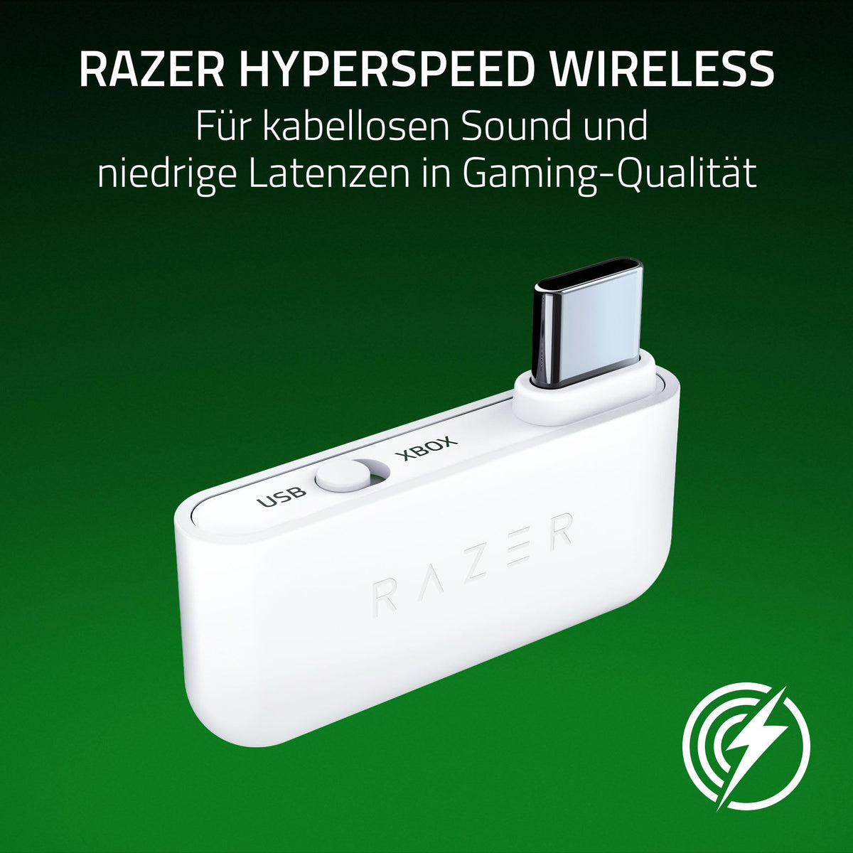 Razer Kaira HyperSpeed - Wireless Multi-Platform Gaming Headset for Xbox (HyperSpeed Wireless, Triforce 50mm Drivers, HyperClear Cardioid Mic, FlowKnit Memory Foam Ear Cushions) White - RZ04-0398