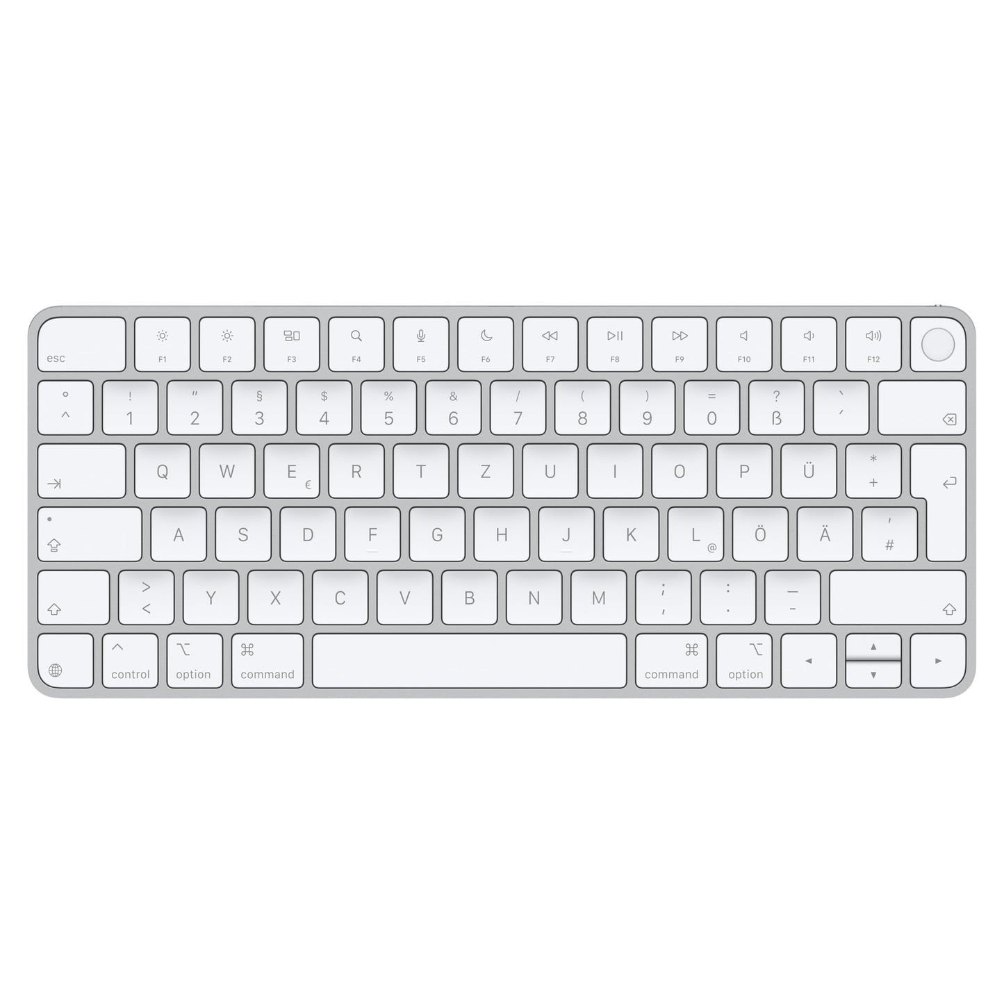 Apple Magic Keyboard with Touch ID for Mac models with chip - German, Bluetooth, USB-C - MXCK3D/A