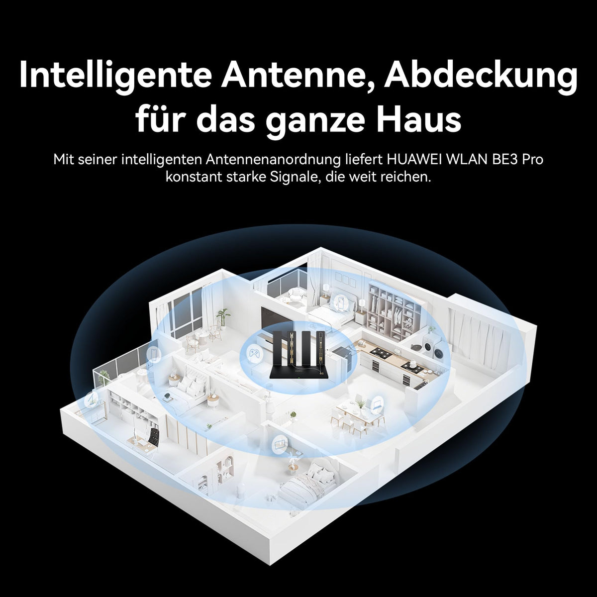 HUAWEI WiFi BE3 Pro, 3.6 Gbit/s Dual-Band WLAN 7, No DSL Function - YGJN-BE33