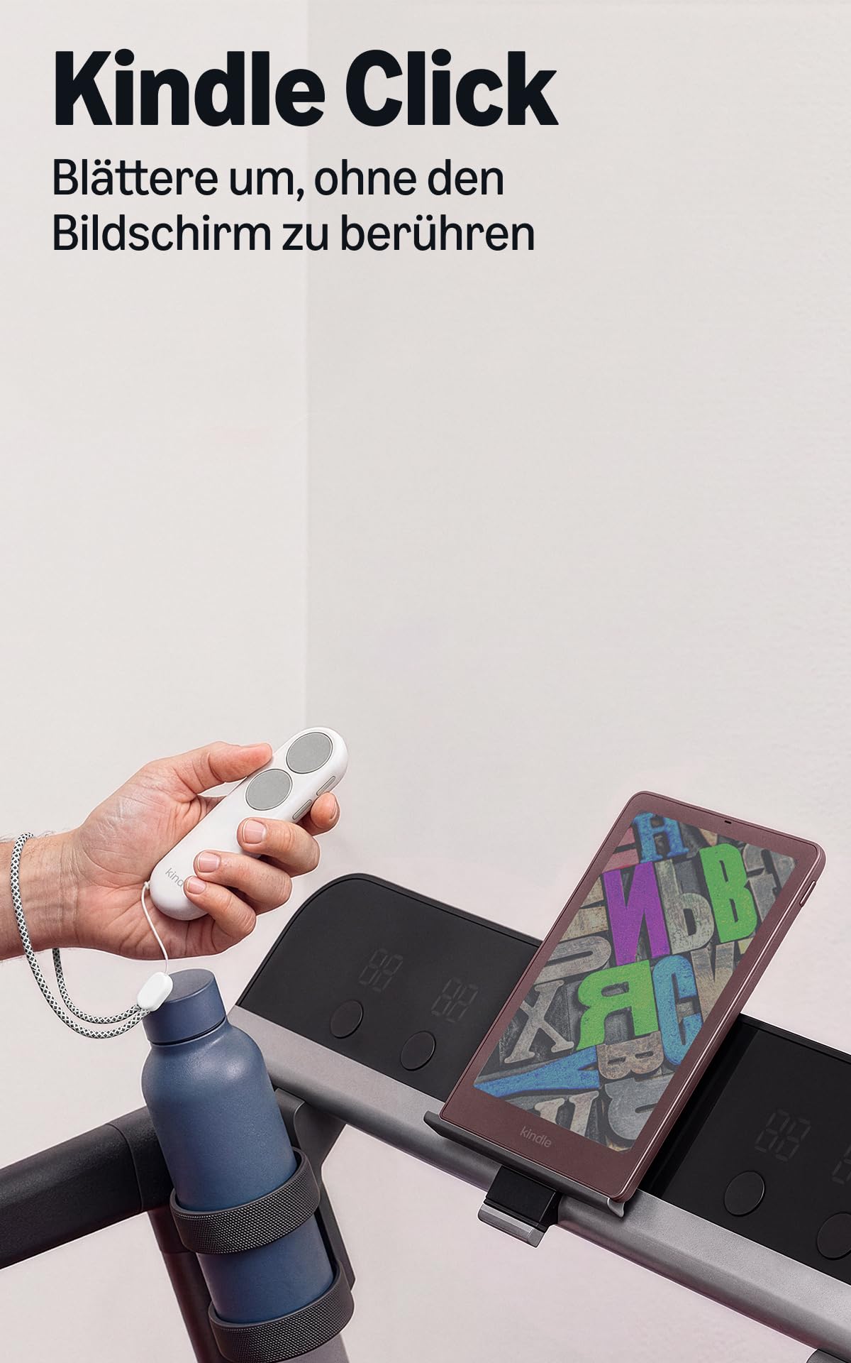 Introducing: Amazon Kindle Click, a Bluetooth remote control for turning pages on Kindle devices (from 2024), brightness control, rechargeable via USB-C. - C3LM28