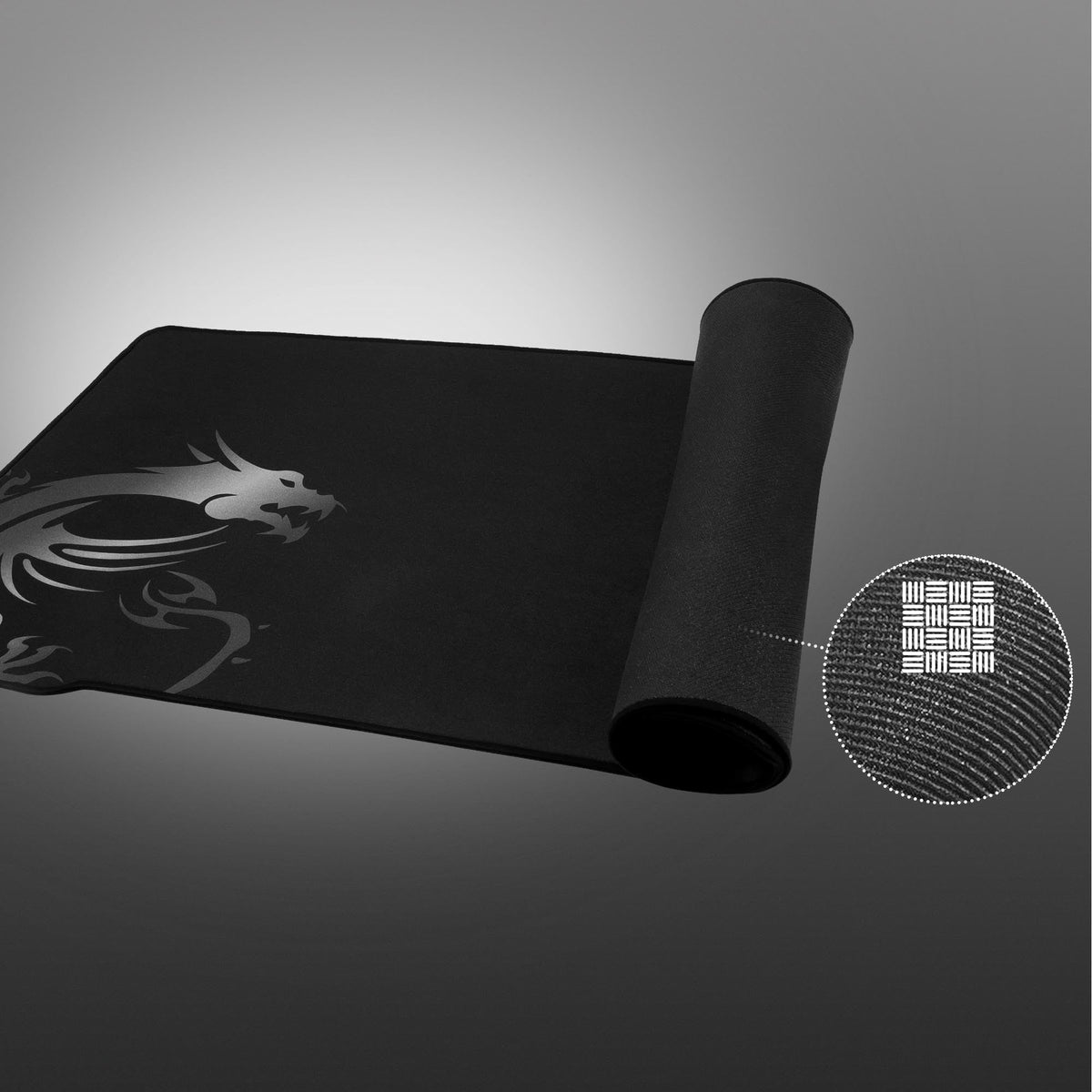 MSI Agility GD70 - XL Mousepad pentru gaming, suprafață de joc cu textură de mătase, margini moi și cusute, bază antiderapantă - 900 x 400 x 3 mm - J02-VXXXXX1-EB9