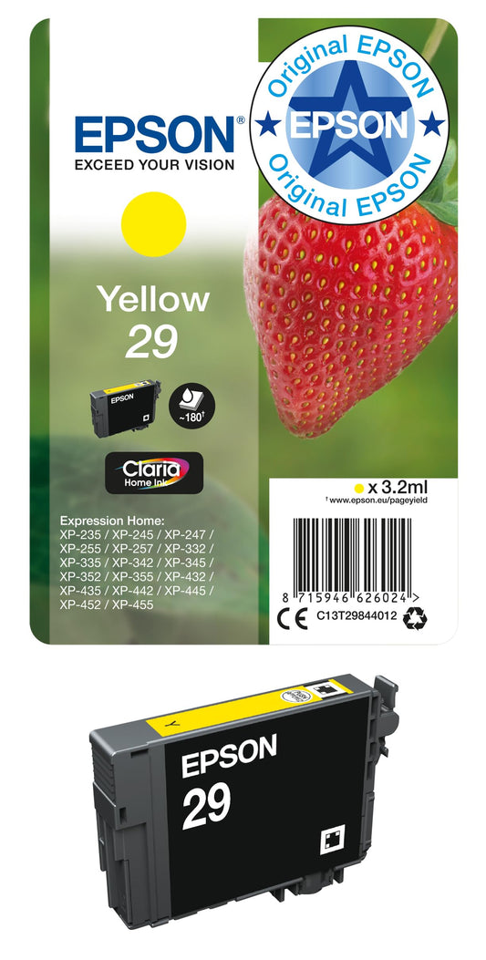 Epson 29 Strawberry Yellow Ink Cartridge (T2984)