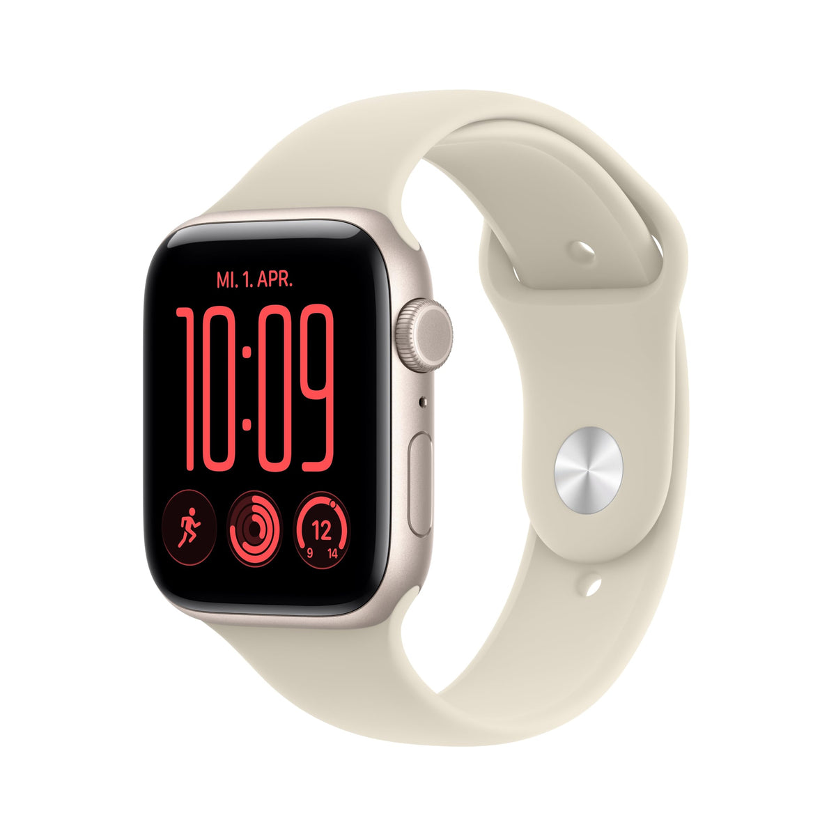 Apple Watch SE 3 GPS + Cellular, 44 mm Aluminium Case Polar Star - MJLN4ZR/A