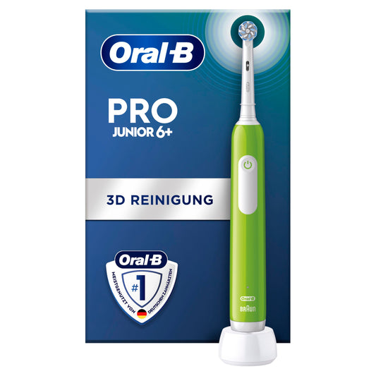 Periuță de dinți electrică Oral-B Pro Junior pentru copii, Verde - 8006540743027
