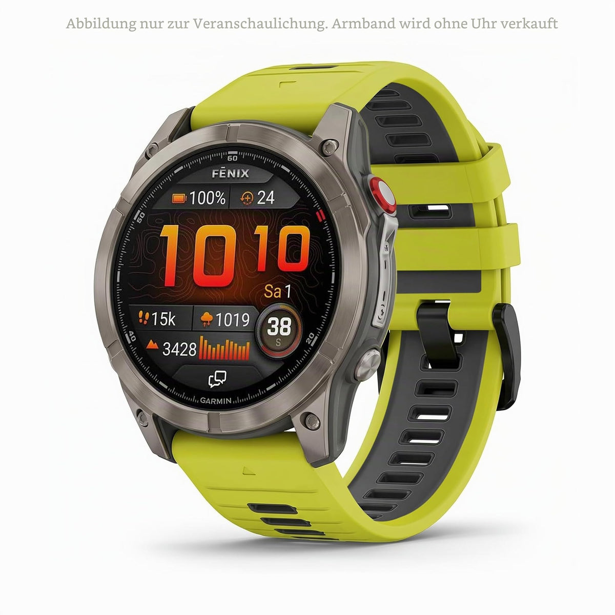 Garmin Quickfit Band 26mm, compatible with selected models of the fenix, epix, Instinct, Forerunner, Approach, Descent, D2, Quatix, and Enduro series, original accessory. - 010-13281-03