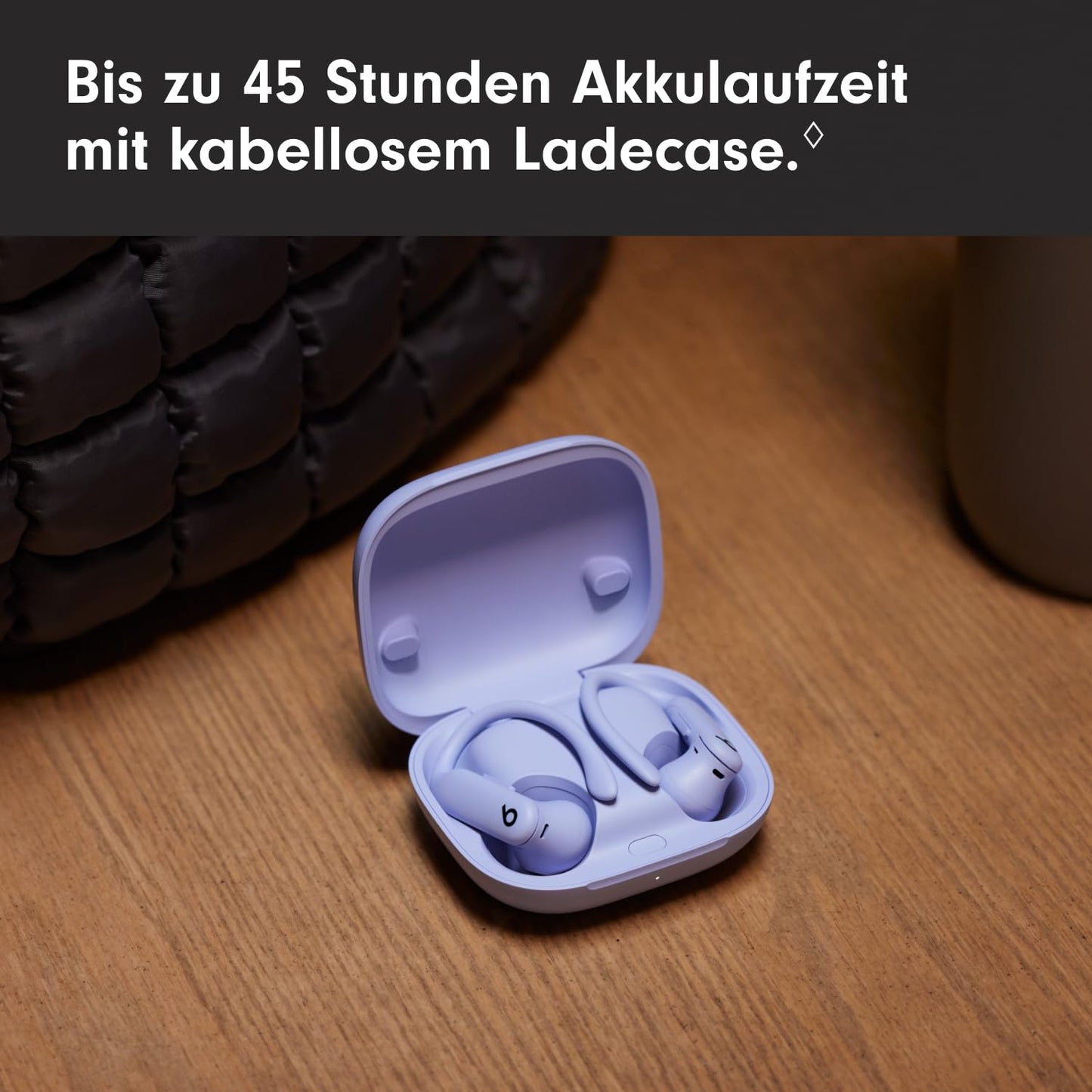 Beats Powerbeats Pro 2 wireless in-ear headphones with Bluetooth - active noise cancellation, heart rate measurement, IPX4, up to 45H with charging case, compatible with Apple & Android - Hyperviolet - MX753ZM/A