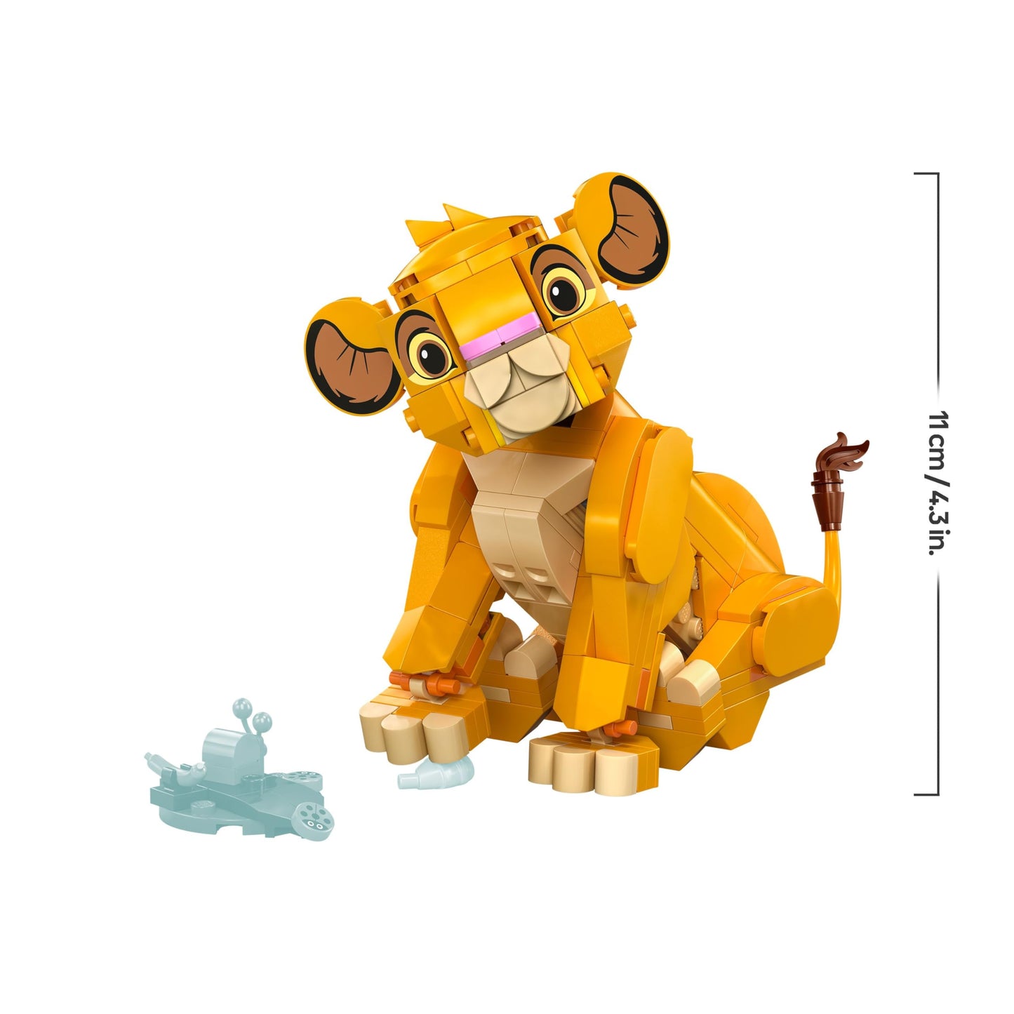 LEGO ǀ Disney Simba, the king's lion cub, building toy for children, fantasy playset with lion figure, cool gift idea for girls and boys aged 6 and up, children's toy 43243