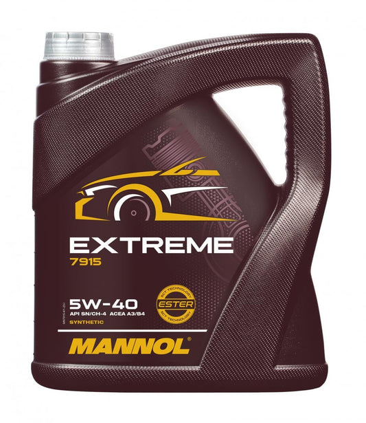 MANNOL 7915 Extreme Motor Oil 5W-40 synthetic for gasoline and diesel, 4L - MN7915-4
