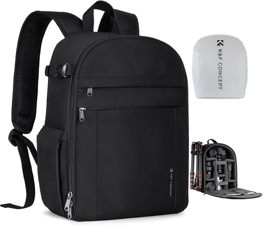 K&F CONCEPT camera backpack photo backpack compact & lightweight with rain cover - KF13.223