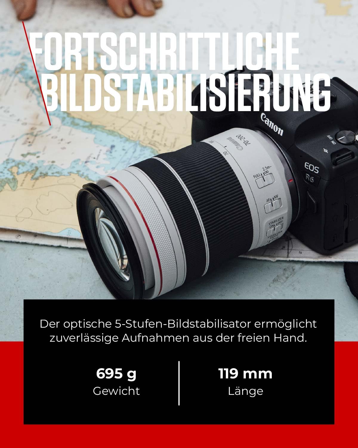 Canon RF 70-200mm F4L IS USM Obiectiv | Deschidere constantă a diafragmei de 1:4, design compact și ușor, rezistent la intemperii, compatibil cu toate camerele Canon din seria EOS R - 4318C005