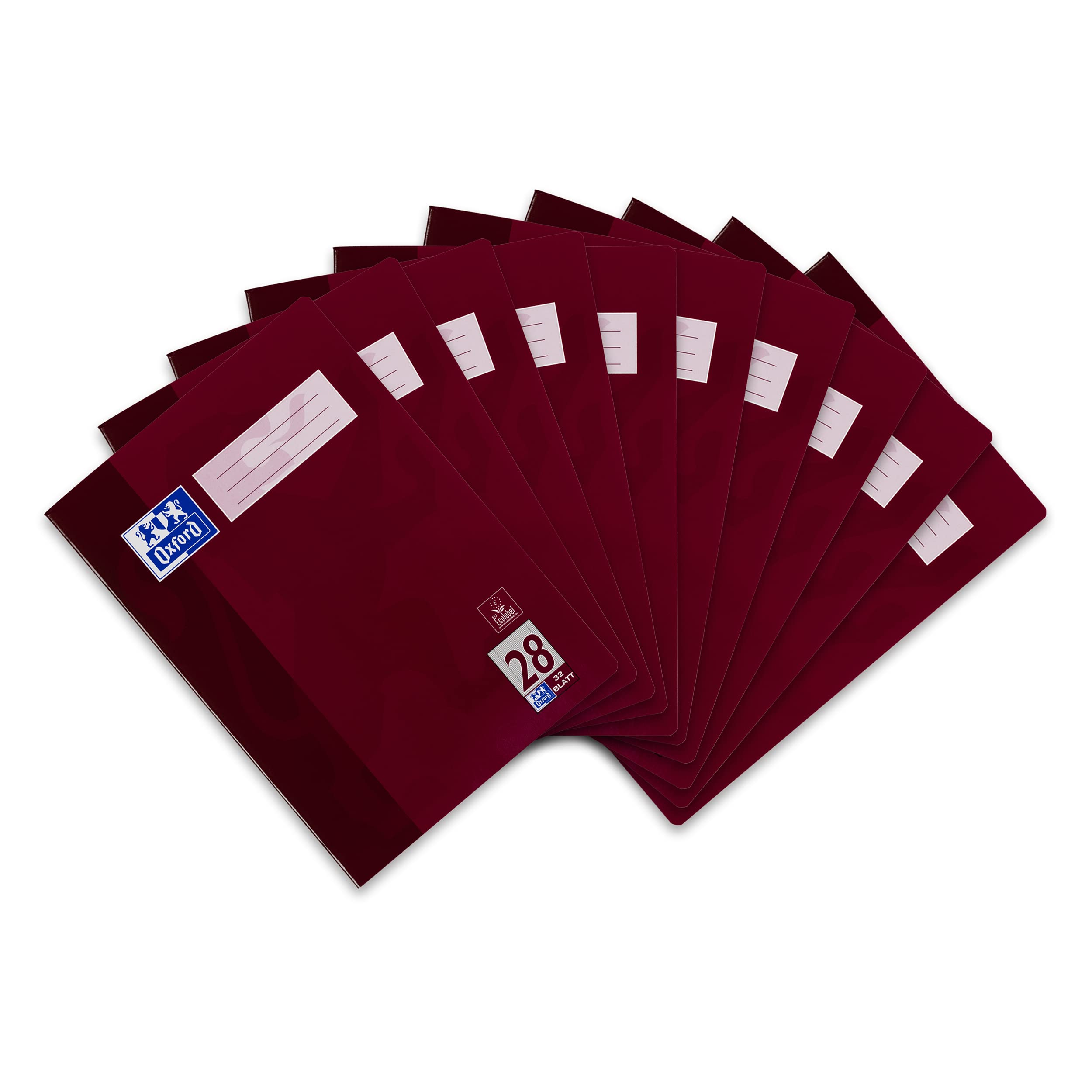 Oxford exercise book A4, 32 sheets, ruling 28, squared, 10 pieces - 100050332