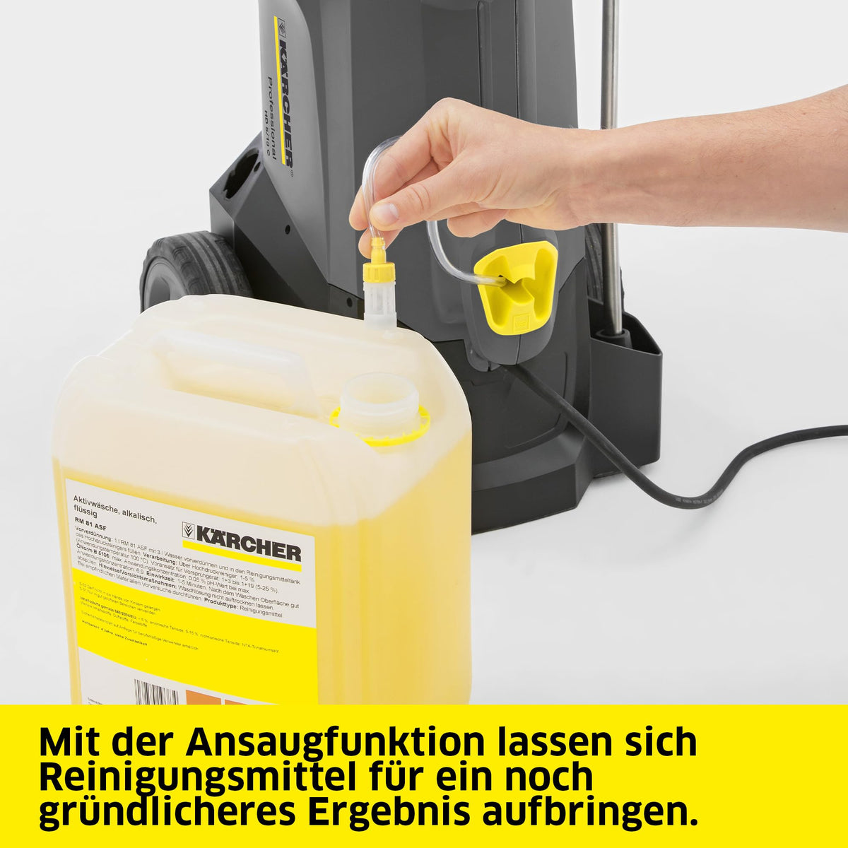 Kärcher Professional Hochdruckreiniger HD 6/13 C Plus, presiune: max. 190 bar, debit: 590 l/H, ușor de transportat, inclusiv pistol de înaltă presiune Easy!Force, duză pentru murdărie. - 1.520-951.0