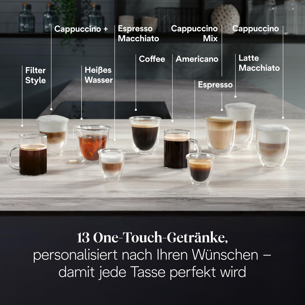 De’Longhi Magnifica Evo Next - Automat de cafea perfect cu spumator de lapte LatteCrema, 13 băuturi cu o singură atingere, mașină de cafea și cappuccino, display tactil colorat, Titan (ECAM312.80.SB)