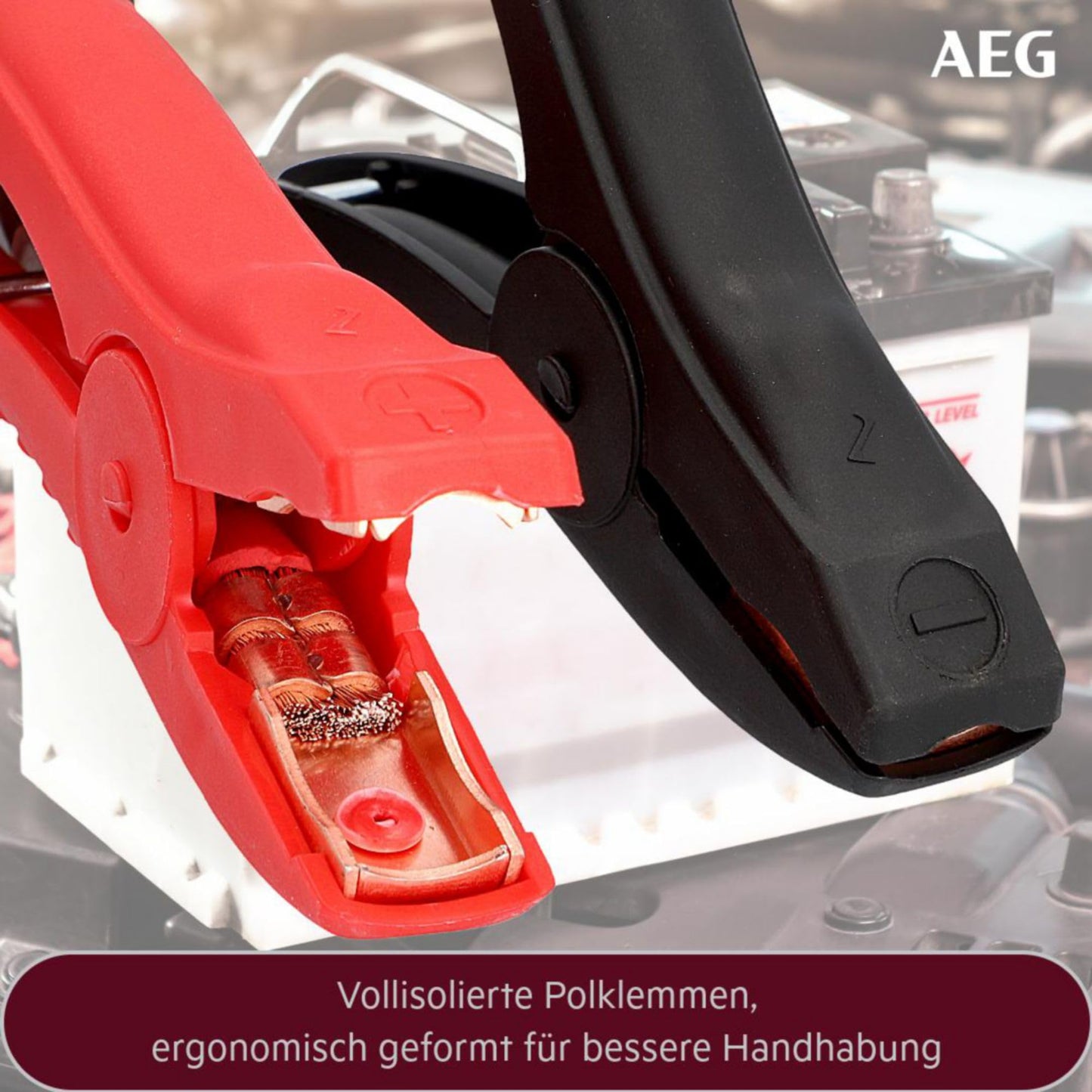 AEG jumper cable SP 25 "Alu-Tec, for 12 volts and 24 volts, in storage bag, DIN 72553 - 97204