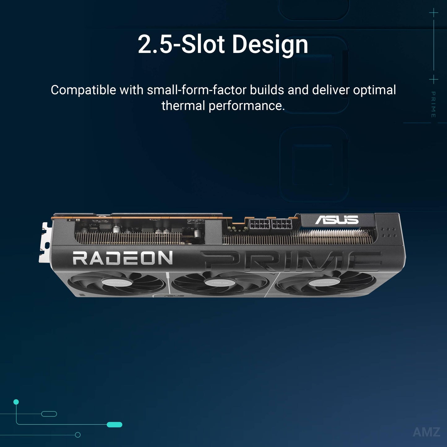 ASUS Prime Radeon RX 9070 OC Edition 16GB GDDR6 EVO Gaming Graphics Card (AMD Radeon RX9070, PCIe 5.0, 1x HDMI 2.1b, 3X DisplayPort 2.1a, 2.5-slot design) - 90YV0MQ0-M0NA00