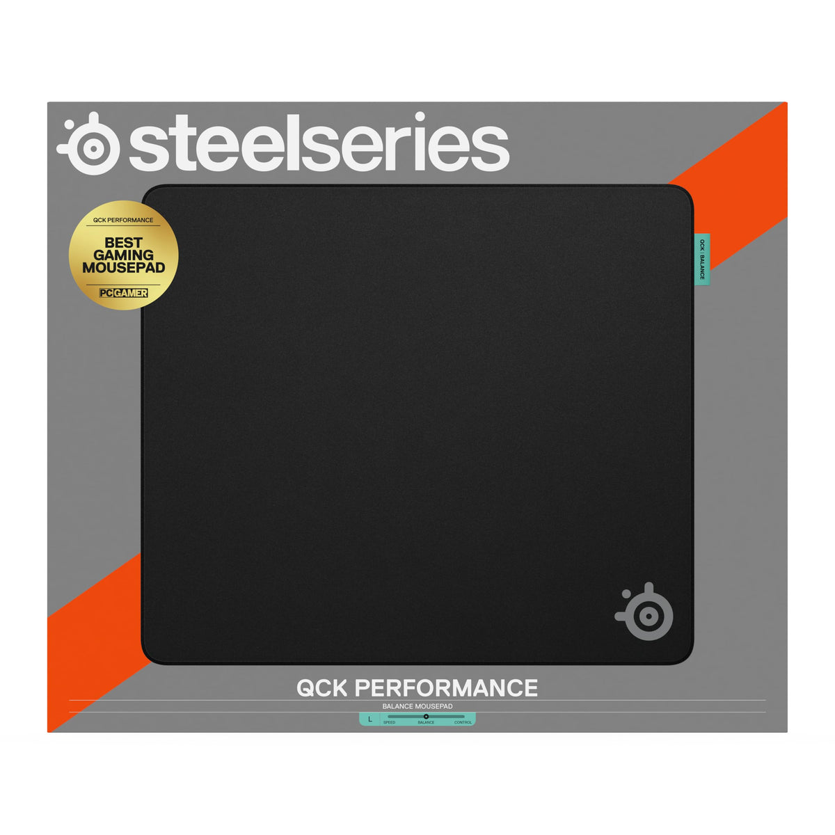 SteelSeries QcK L Performance Balance Gaming-Mauspad – Extradensitate pentru alunecare lină - 63470
