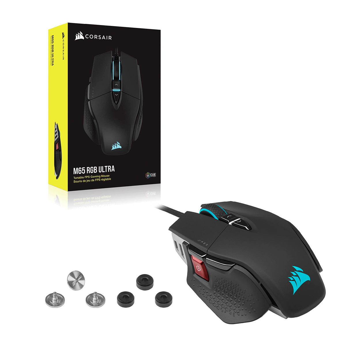 Corsair M65 RGB Ultra Wired Tunable FPS Gaming-Maus - Schwarz - CH-9309411-EU2