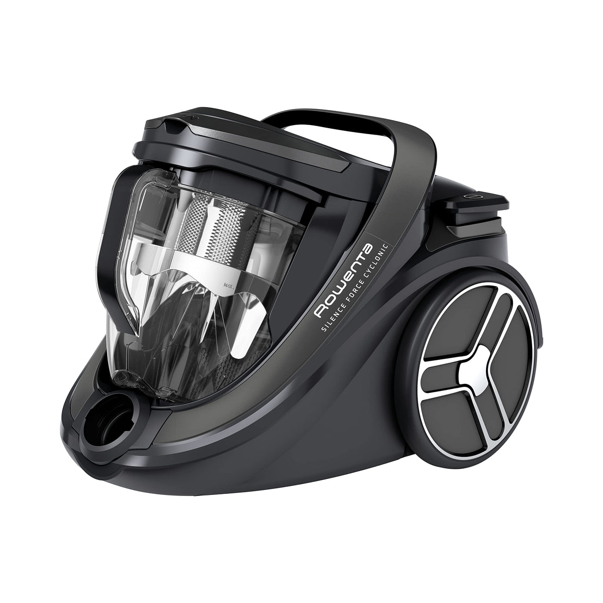 Rowenta Silence Force Cyclonic Effitech bagless vacuum cleaner, suitable for parquet, high suction power, low energy consumption, HEPA filtration, 2.5l XXL capacity, 12m action radius, black, RO7935 - RO7935EA