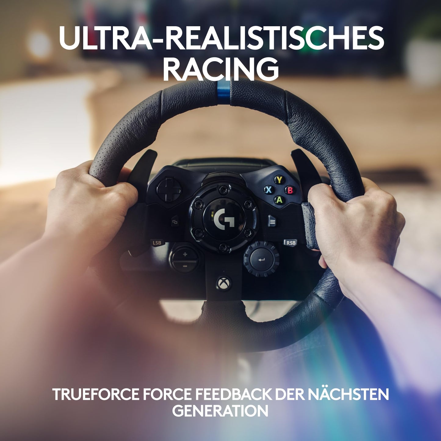 Logitech G923 Racing Wheel and Pedals, TRUEFORCE Force Feedback + Playseat Challenge X, Logitech G Edition – For Xbox X|S, Xbox One, PC, Mac – Black - 941-000158