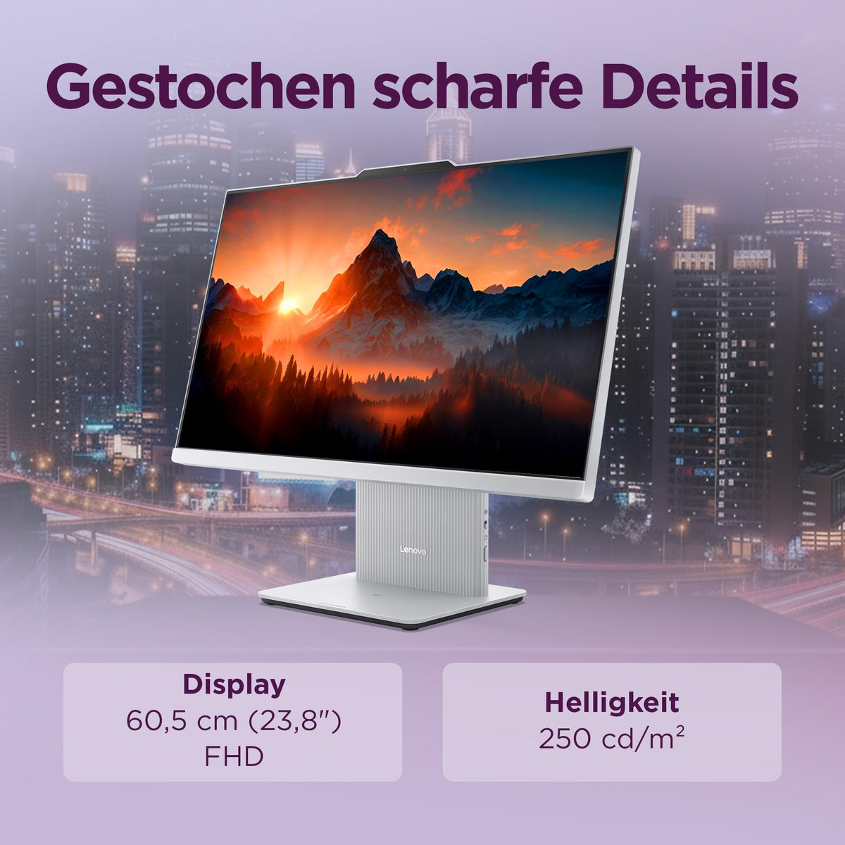Lenovo IdeaCentre All-In-One| 23.8" FHD Display| Ryzen 7 250 |16GB|1TB - F0JC000HGE