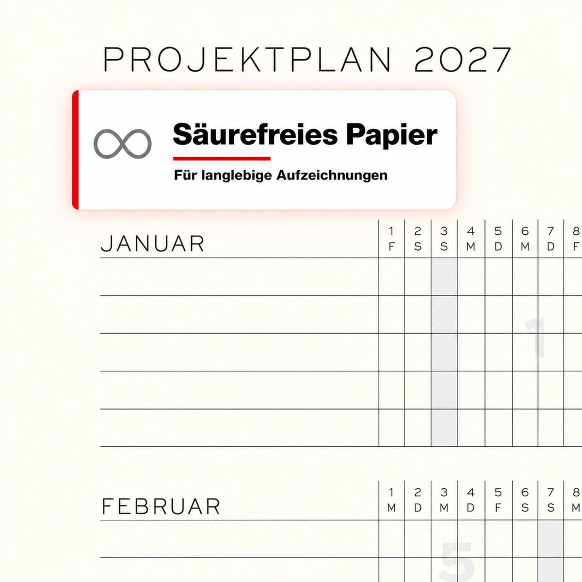 LEUCHTTURM1917 Weekly Calendar 2027 Medium (A5) with Notebook - Appointment Planner German, Pumpkin, January-December 2027, Weekly Overview on the Left + Notes Page on the Right - 400050