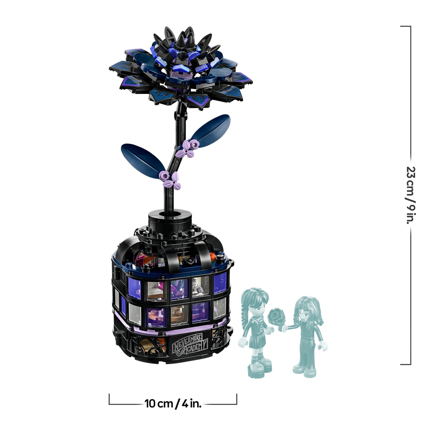 LEGO Wednesday Black Dahlia toy - playset for building and displaying with 2 minifigures and accessories - model building - children's gift for girls, boys and fans of the TV series from 9 years old - 76784