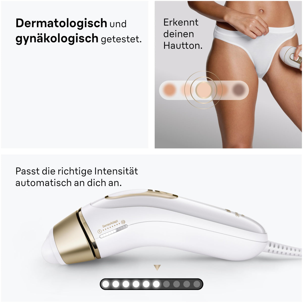 Braun IPL Dispozitive Epilare Silk·expert Pro 5, PL5100, Alb/Auriu