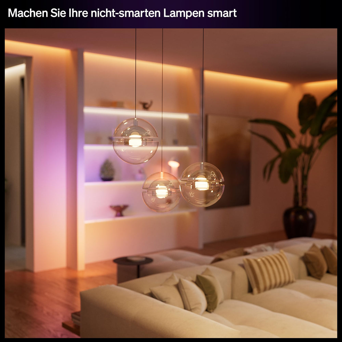 Philips Hue Light Control, 1-pack, 1 channel, makes traditional lights smart, timer and schedules, reliable connection, app, voice commands, compatible with Apple Home, Google Home, and Alexa. - 929004296701