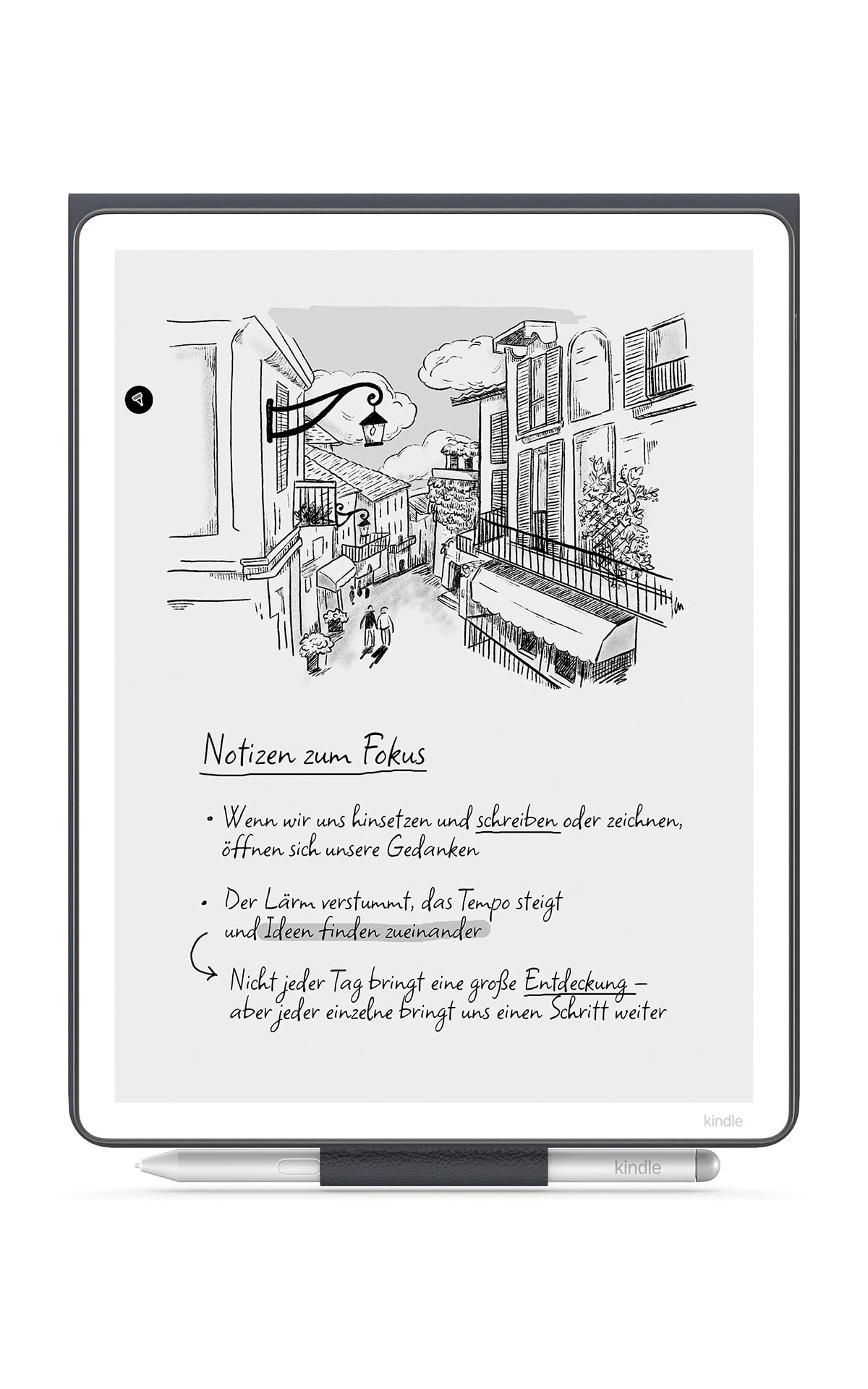 New Amazon Kindle Scribe Flip Case with Magnetic Attachment, Practical Protective Cover - Premium Leather - 53-101635