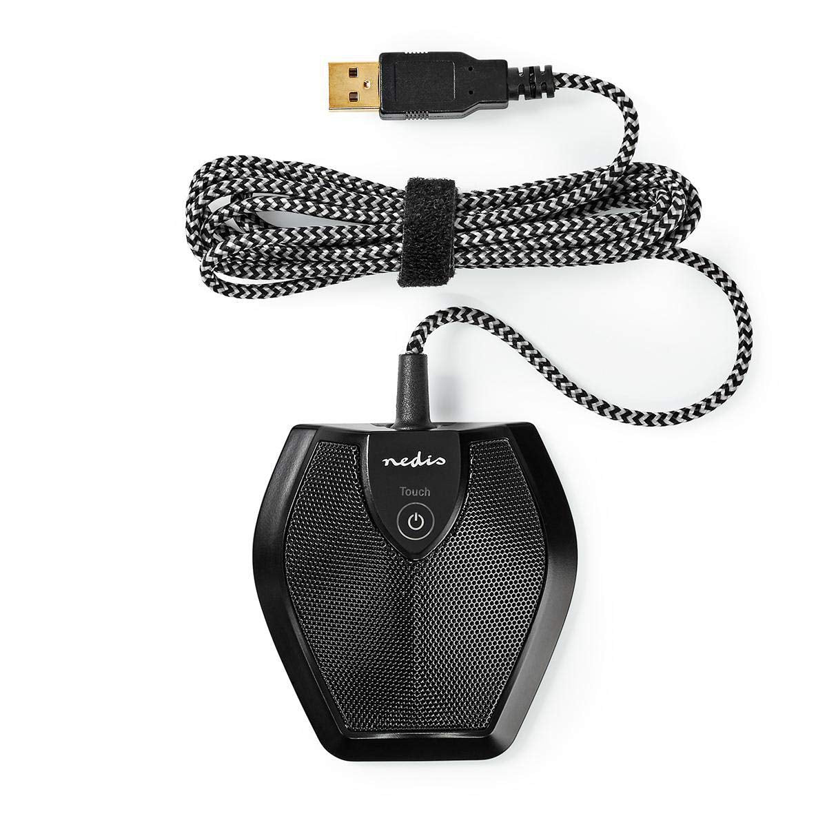NEDIS Microfon - Folosit pentru: Desktop/Notebook - Cablat - 1x USB - MICCU100BK