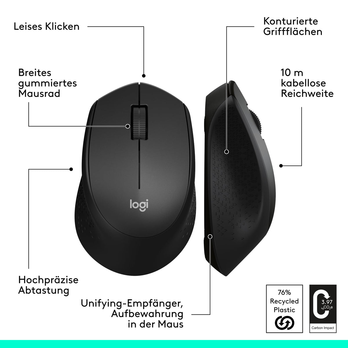 Logitech M330 SILENT Plus Mouse wireless - 910-004909