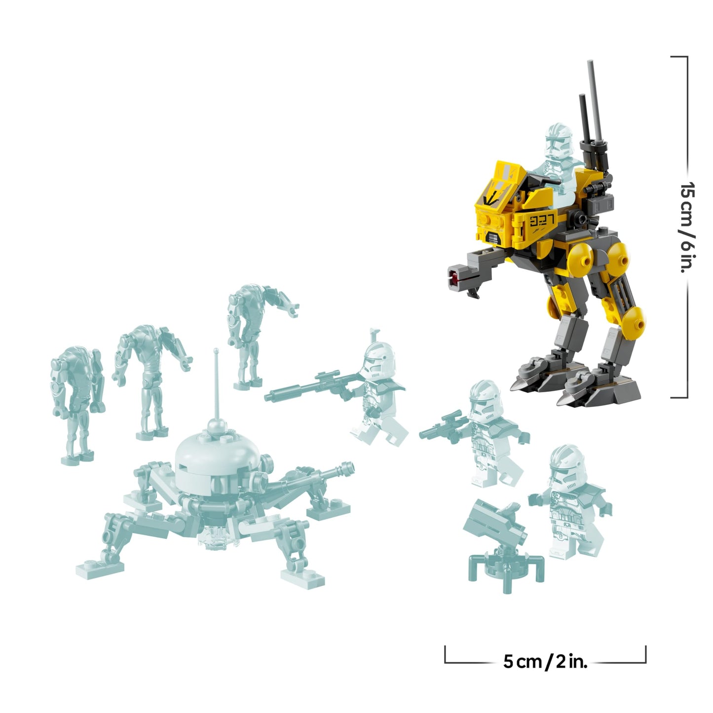 LEGO Star Wars Clone Troopers of the 327th Star Corps Battle Pack - Toy for children aged 7 and up - Minifigures to build and collect - Creative gift for boys and girls - 75431