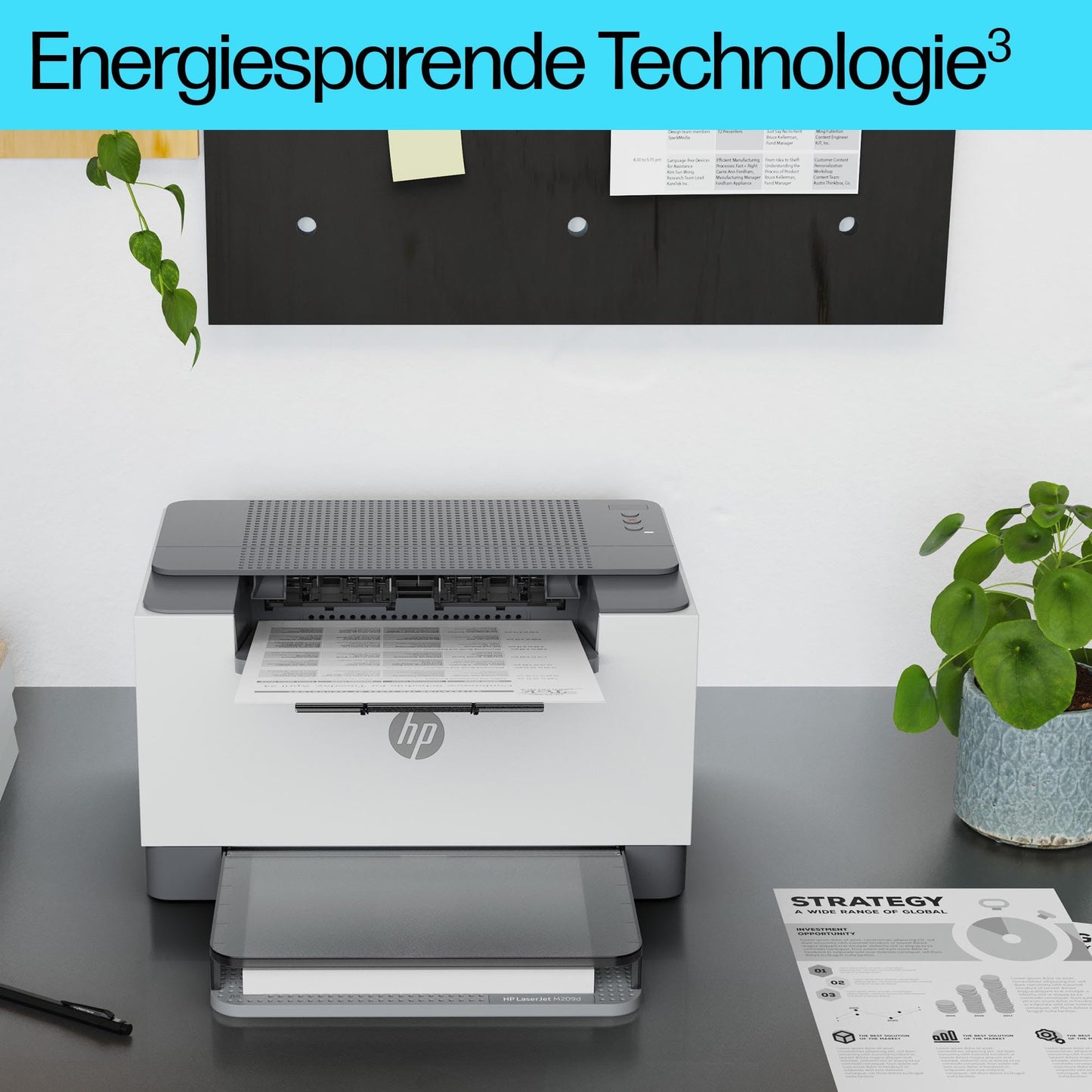 HP LaserJet M209d laser printer black and white, automatic. Double-sided printing, USB, LED control panel, output tray for 100 sheets, auto-on/auto-off, smart app - 8J9L0F#B19
