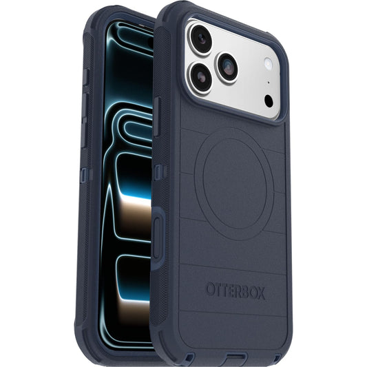OtterBox Defender Series Pro MagSafe Case for iPhone 17 Pro Max, Shockproof, Drop Proof, Ultra Heavy Duty Protective Case, 7X Military Grade Tested, Blue - 77-98396