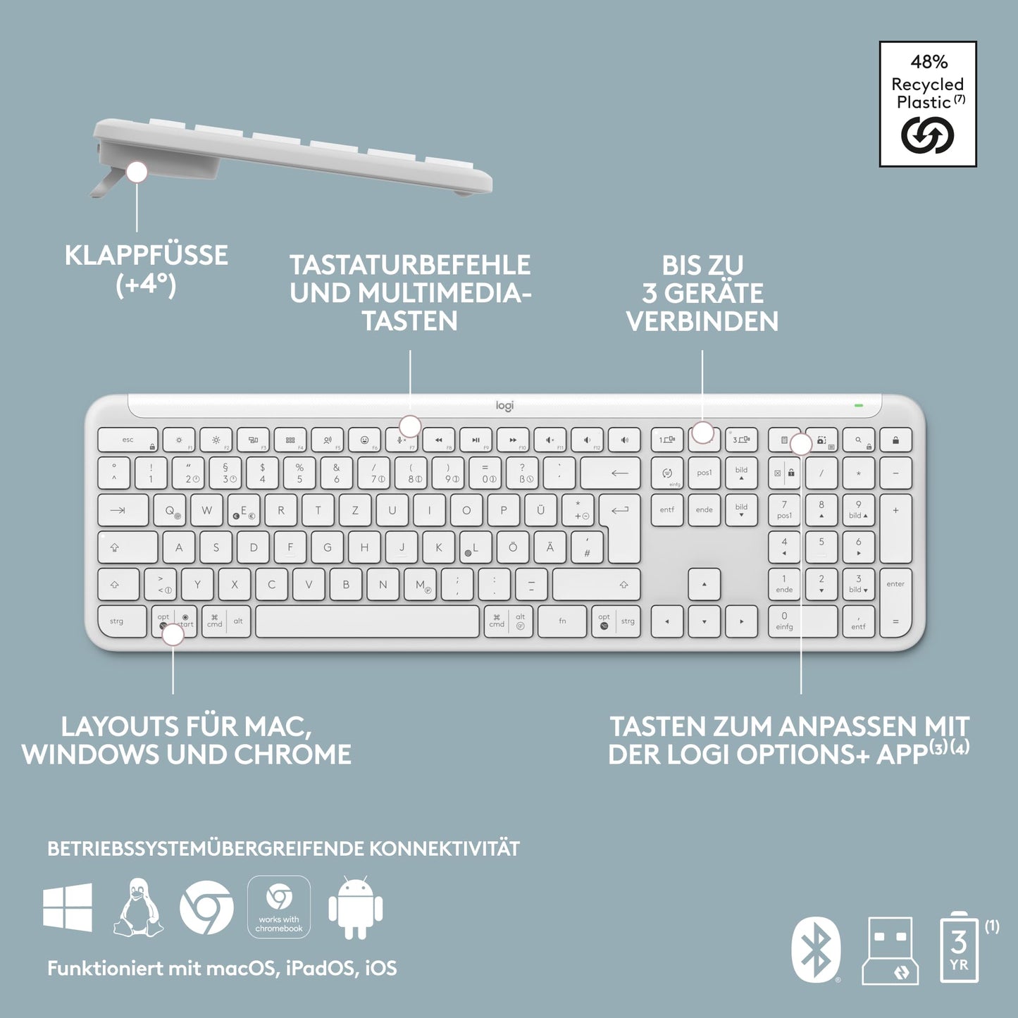 Logitech Signature Slim K950 wireless keyboard - 920-012452