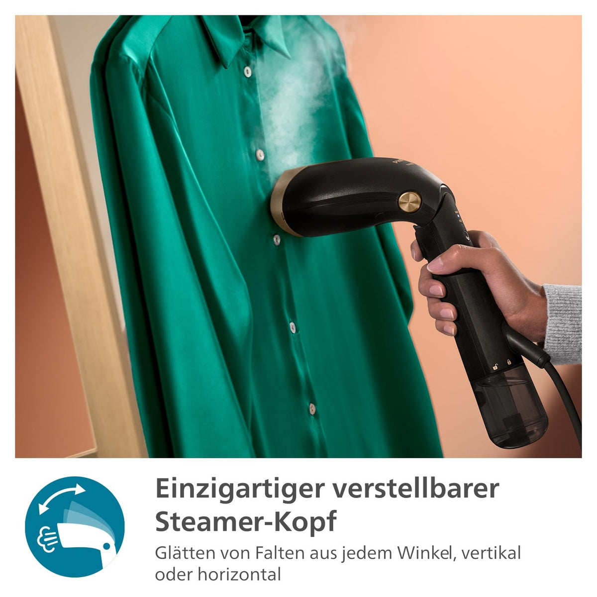 Philips Steamer 7000 Series, Black, 1500W - STH7060/80